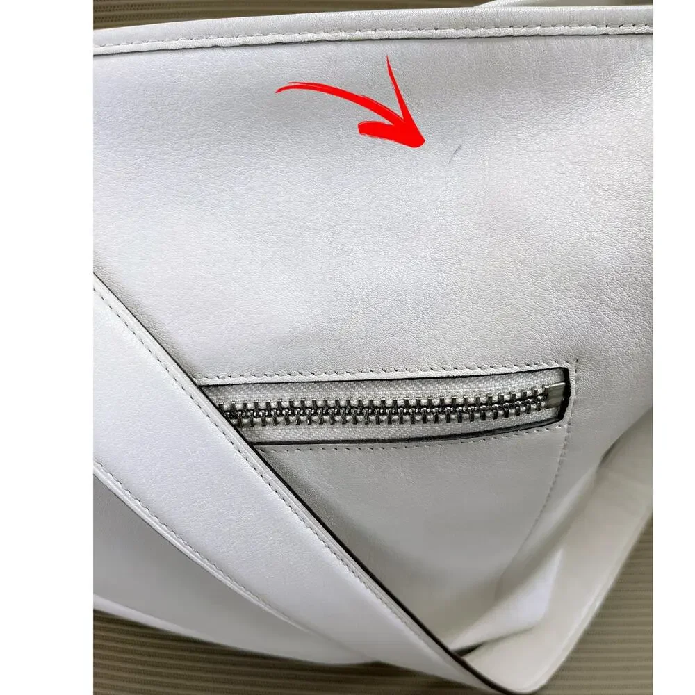 Coach bone leather bucket bag